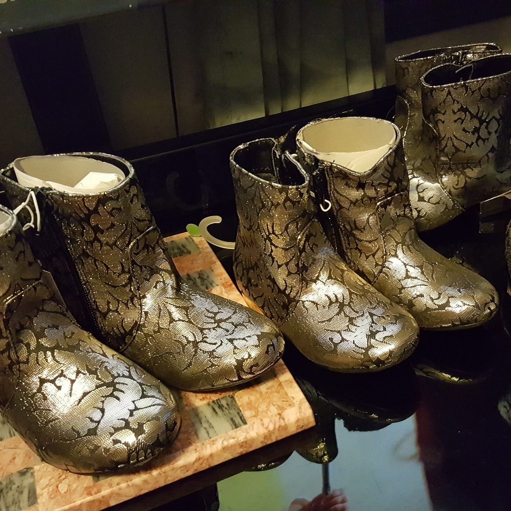 OshKosh Genuine Kids - Silver CALEY cowgirl boots